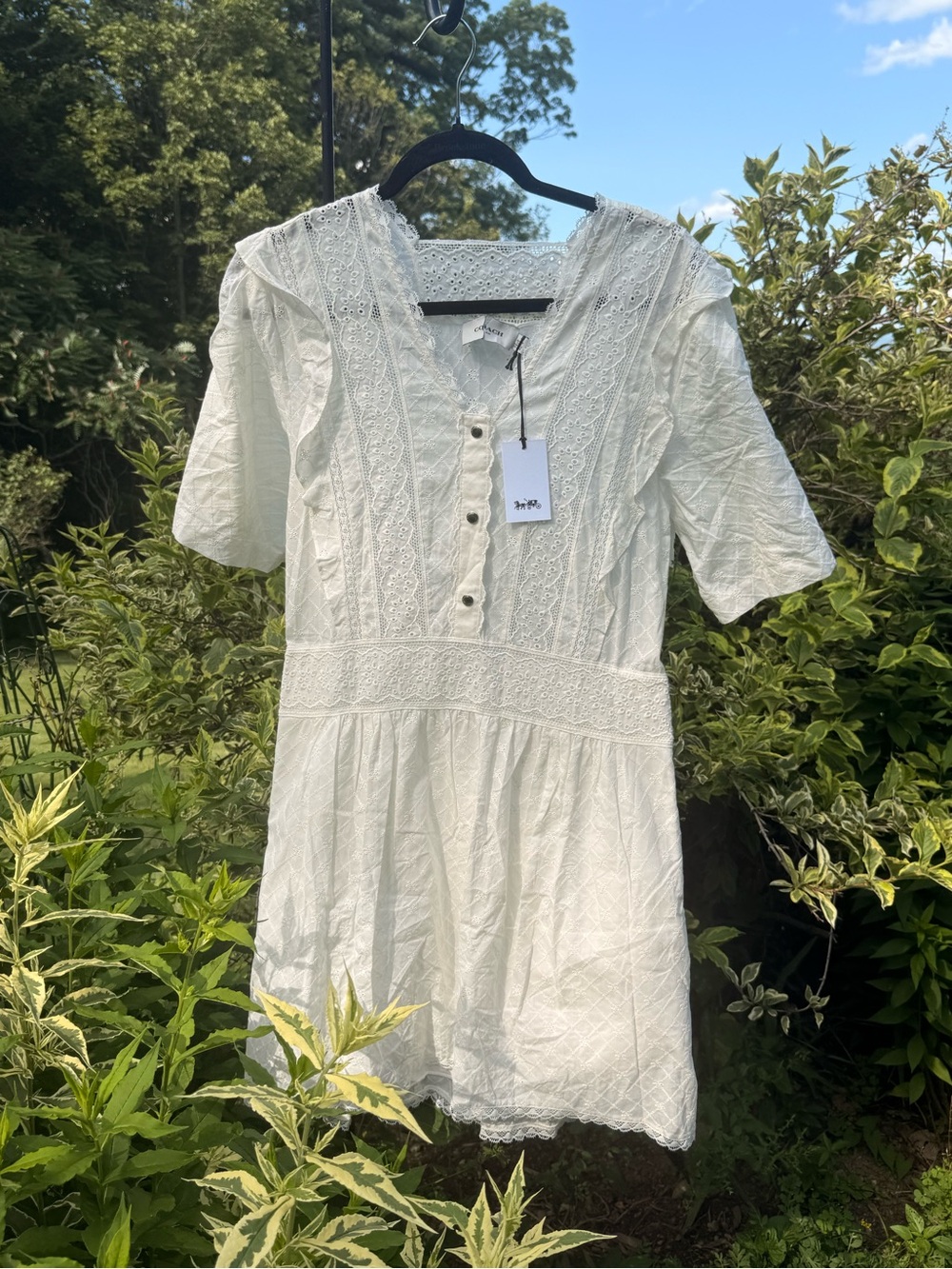 Coach Lace Mini Dress
